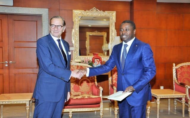 The Ambassador of the Order of Malta to Togo presents his credentials