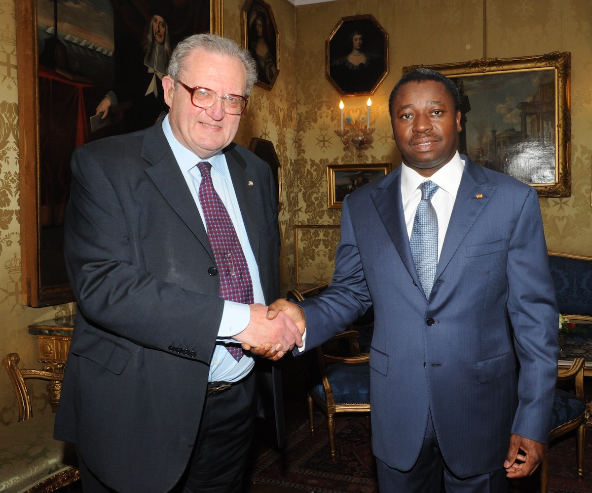 The Order of Malta’s Grand Master receives the President of Togo